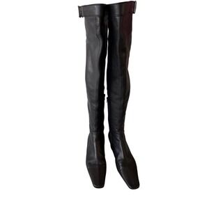 Gucci | Shoes | Gucci Thigh High Nappa Stretch Nero Boots  display picture 1